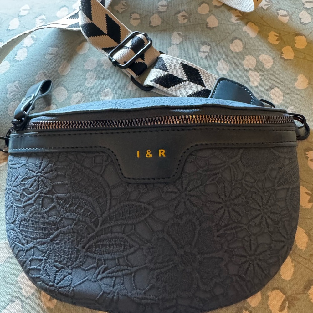 Women’s Iris & Rainbow Tik Tok viral Navy Embossed Crossbody/ Bum Bag
Pre-owned - Picture 6 of 7